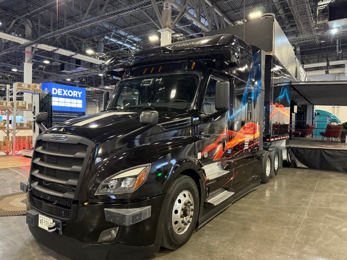 Torc Robotics autonomous truck at Manifest in Las Vegas