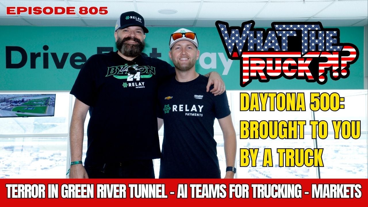 Daytona 500 brought to you by a truck; terror in I-80 tunnel; AI trucking teams | WHAT THE TRUCK?!?