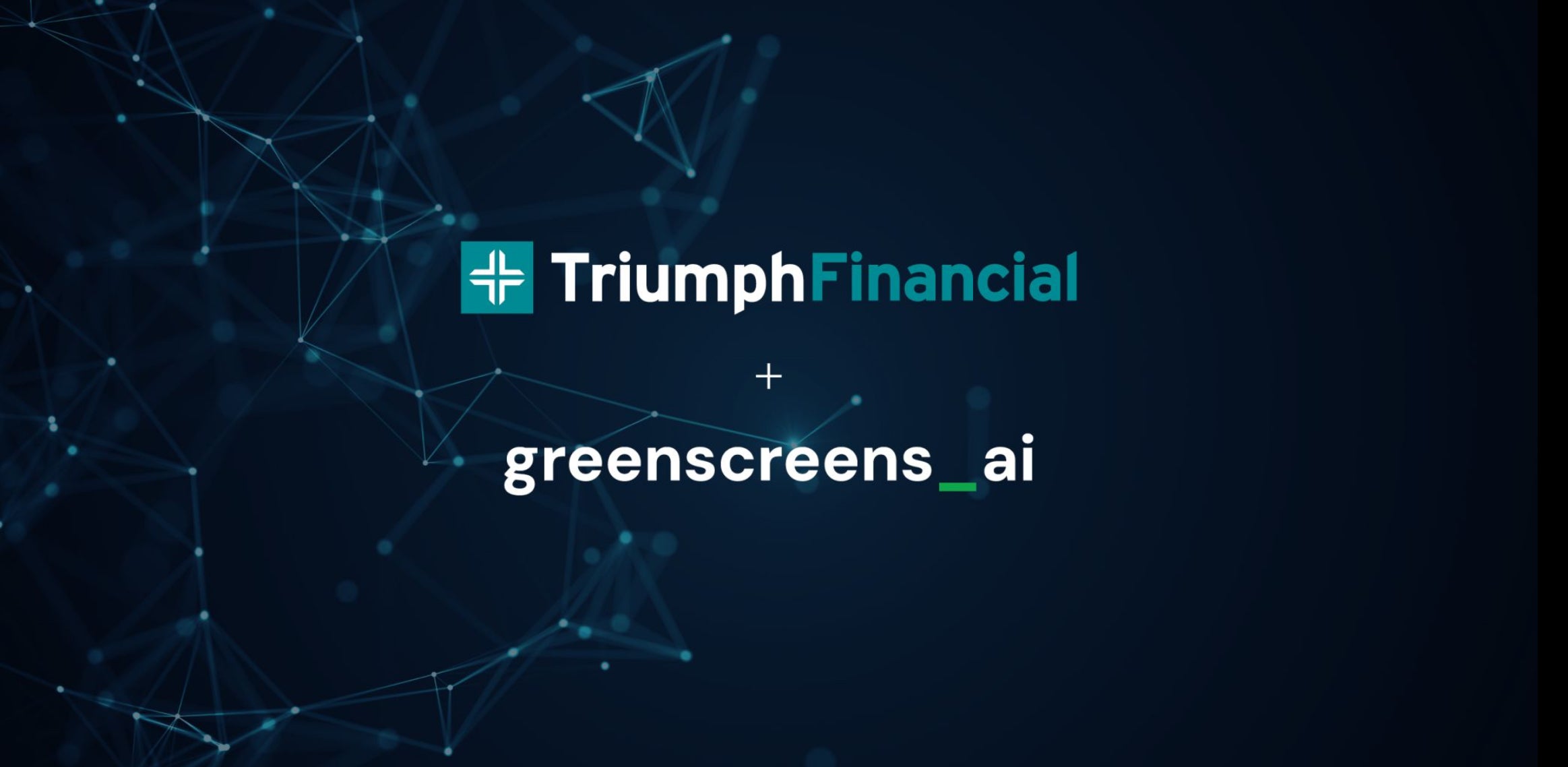 Triumph Financial to acquire Greenscreens.ai