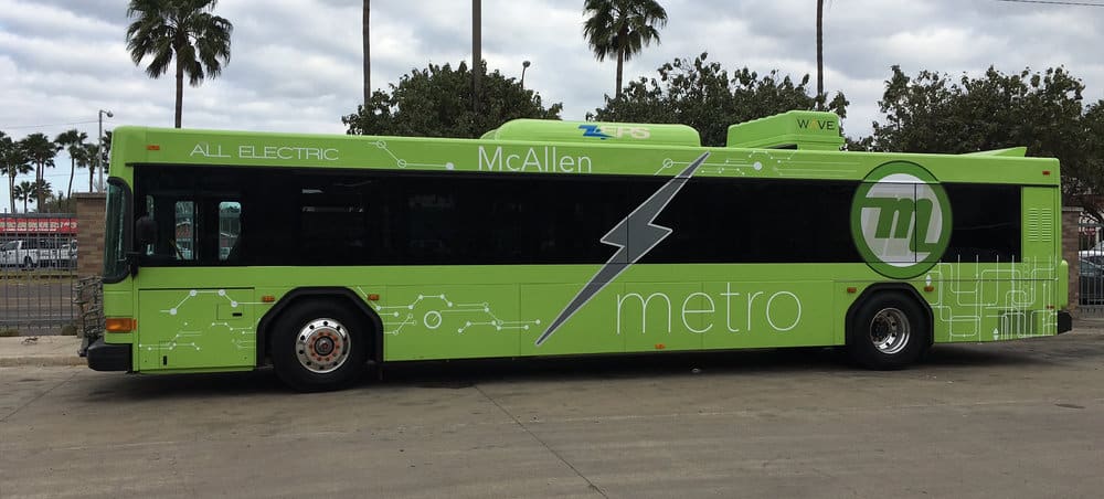  McAllen, TX, has been testing an electric bus that is being charged by a wireless system built by Wireless Advanced Vehicle Electrification. That system requires the bus to park over a charging pad. Stanford researchers are working on a wireless system that could charge a vehicle while it is in motion. 