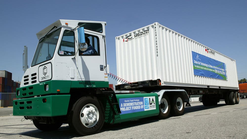  The Port of Los Angeles has been replacing older diesel trucks for several years and now has a fleet of electric terminal tractors that move containers. 