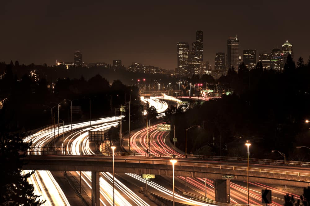  I-5 leading into downtown Seattle. ( Photo: Shutterstock ) 