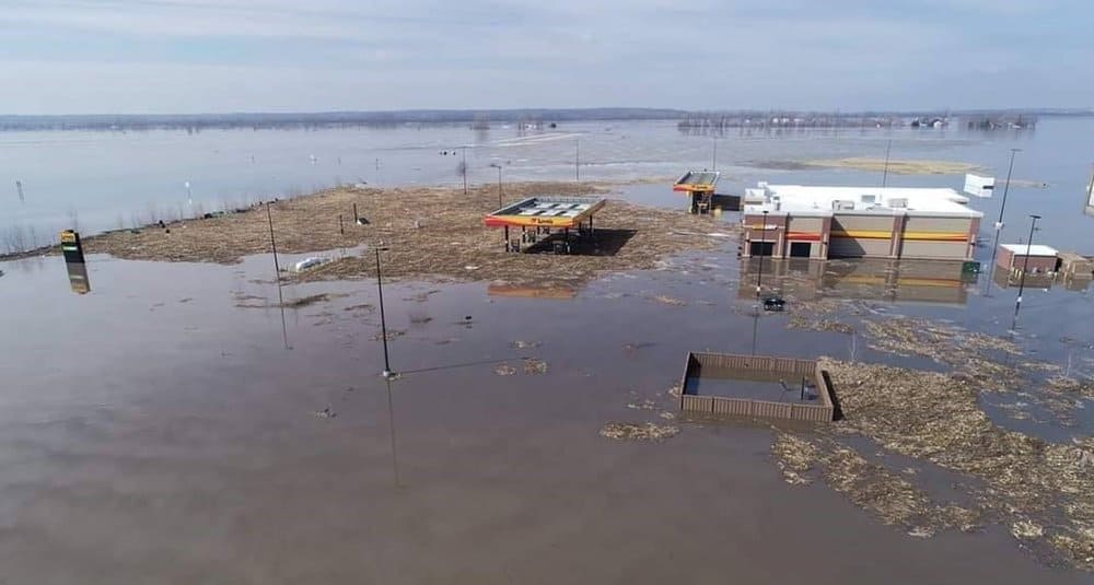  Love's Travel Stop in Pacific Junction, Iowa. Posted on Facebook by Stacey Renea on March 18, 2019.  (Photo: Passport Aerial Photography)  