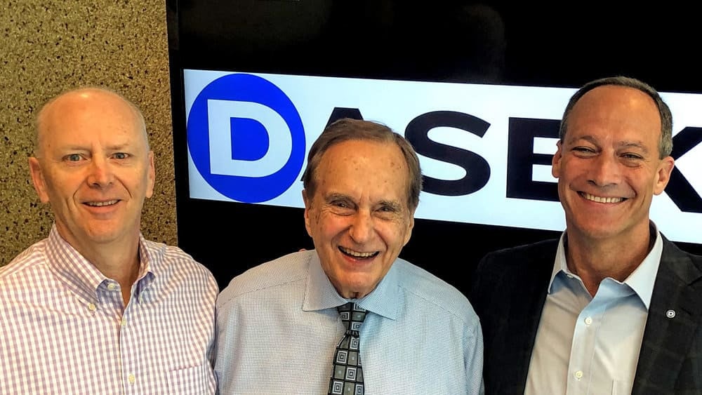  Don Daseke, CEO (center) and Scott Wheeler, President (left) welcome new COO, Chris Easter (right) to Daseke. ( Image: Daseke ) 