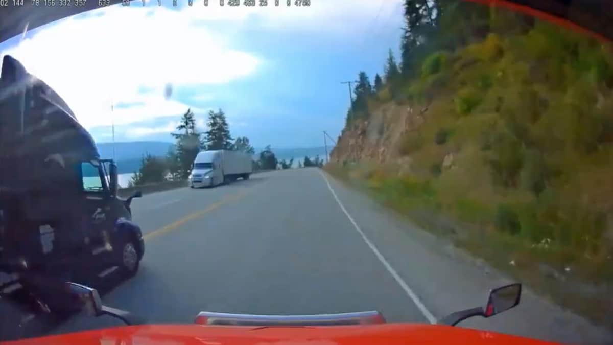 semi truck dash cam accident