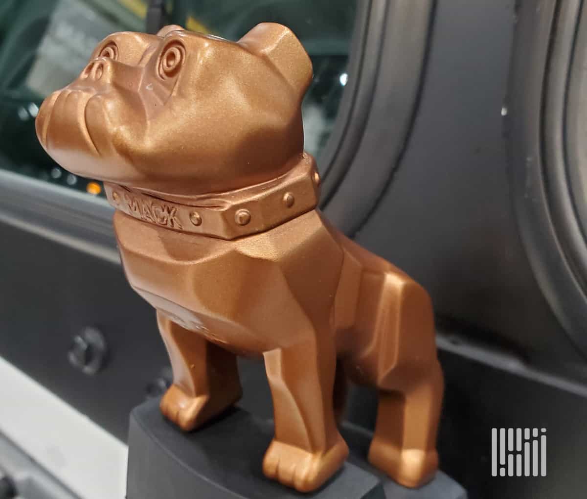 Mack Trucks' copper Bulldog
