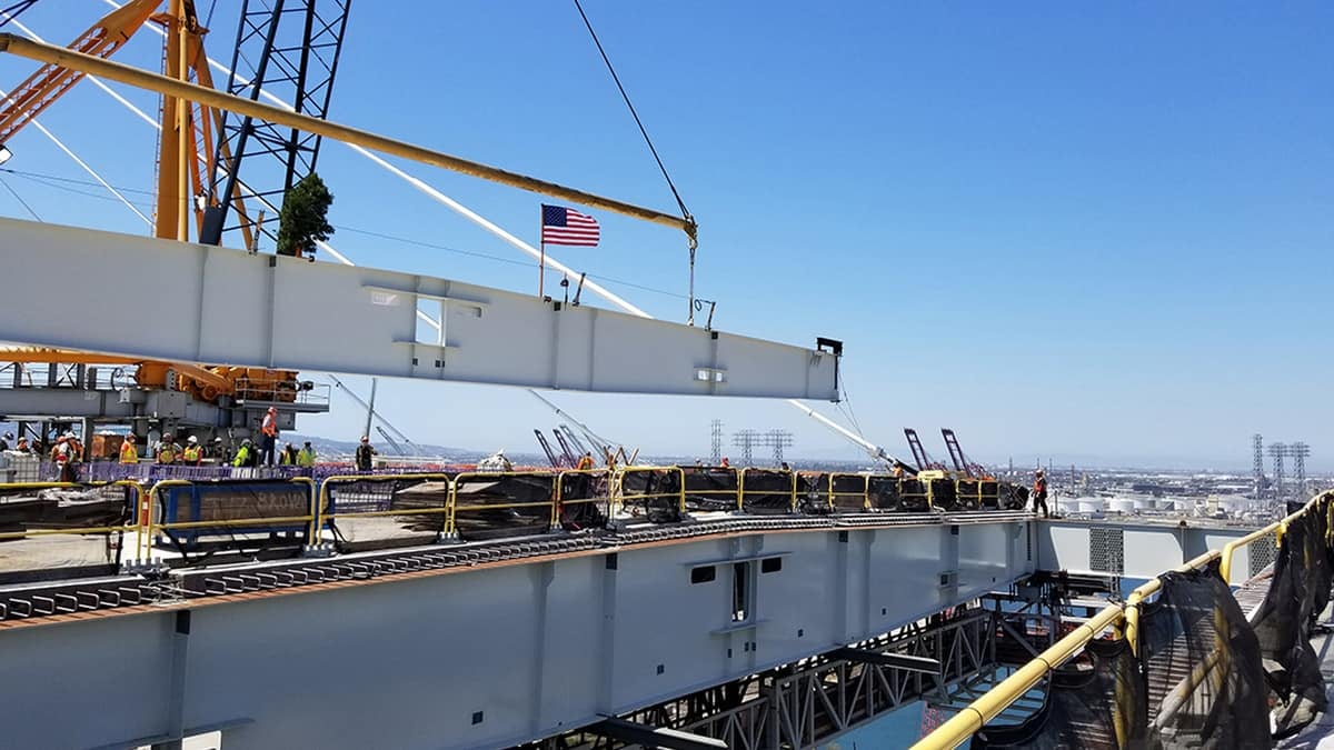 New Port Of Long Beach Bridge Reaches Milestone - FreightWaves