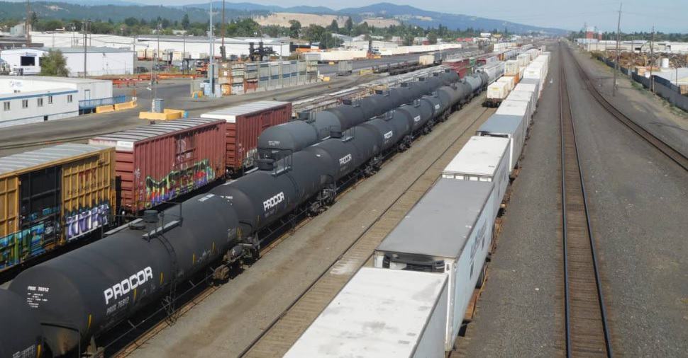 Railcars at a yard