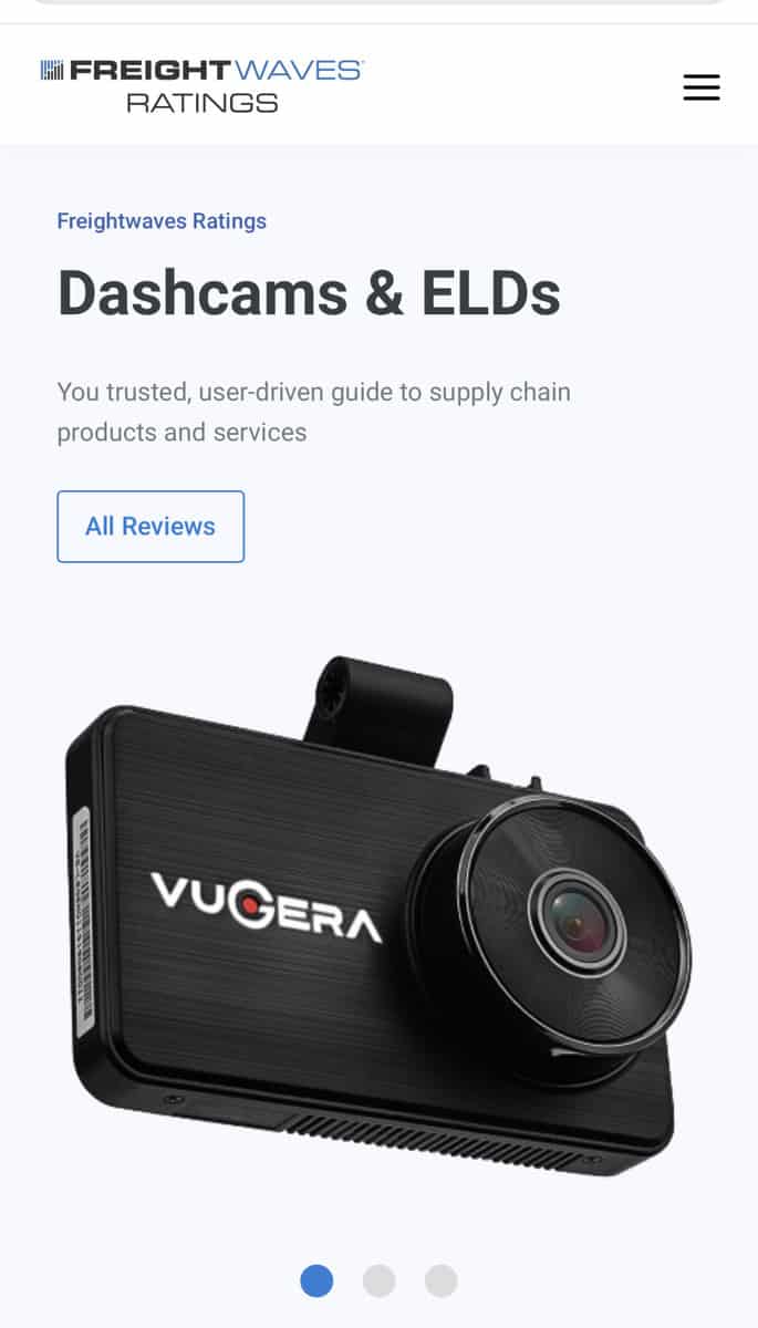 Best dash cam for truckers - FreightWaves Ratings