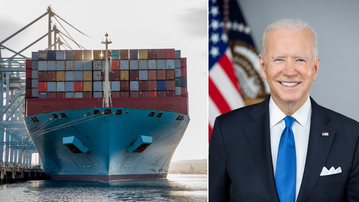 Biden to meet with ports, labor on supply chain bottlenecks - FreightWaves