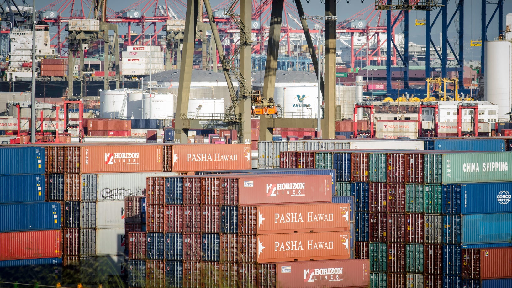 Containers at the Port of Los Angeles. (Photo: Jim Allen/FreightWaves)