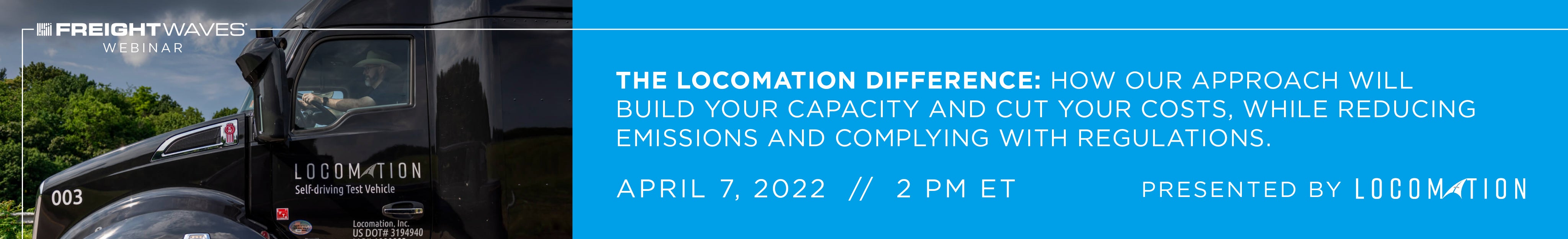 Webinar: The Locomation Difference - FreightWaves