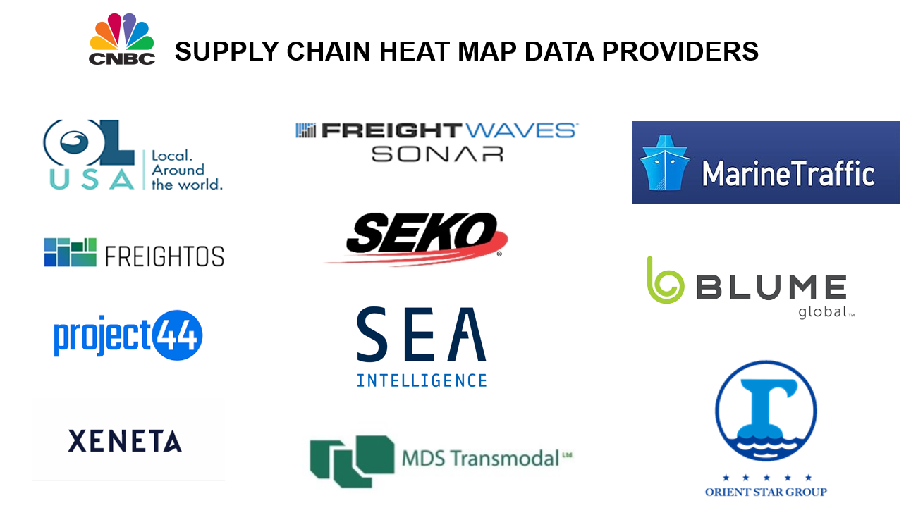 FreightWaves Part Of CNBC’s New Supply Chain Heat Map - FreightWaves