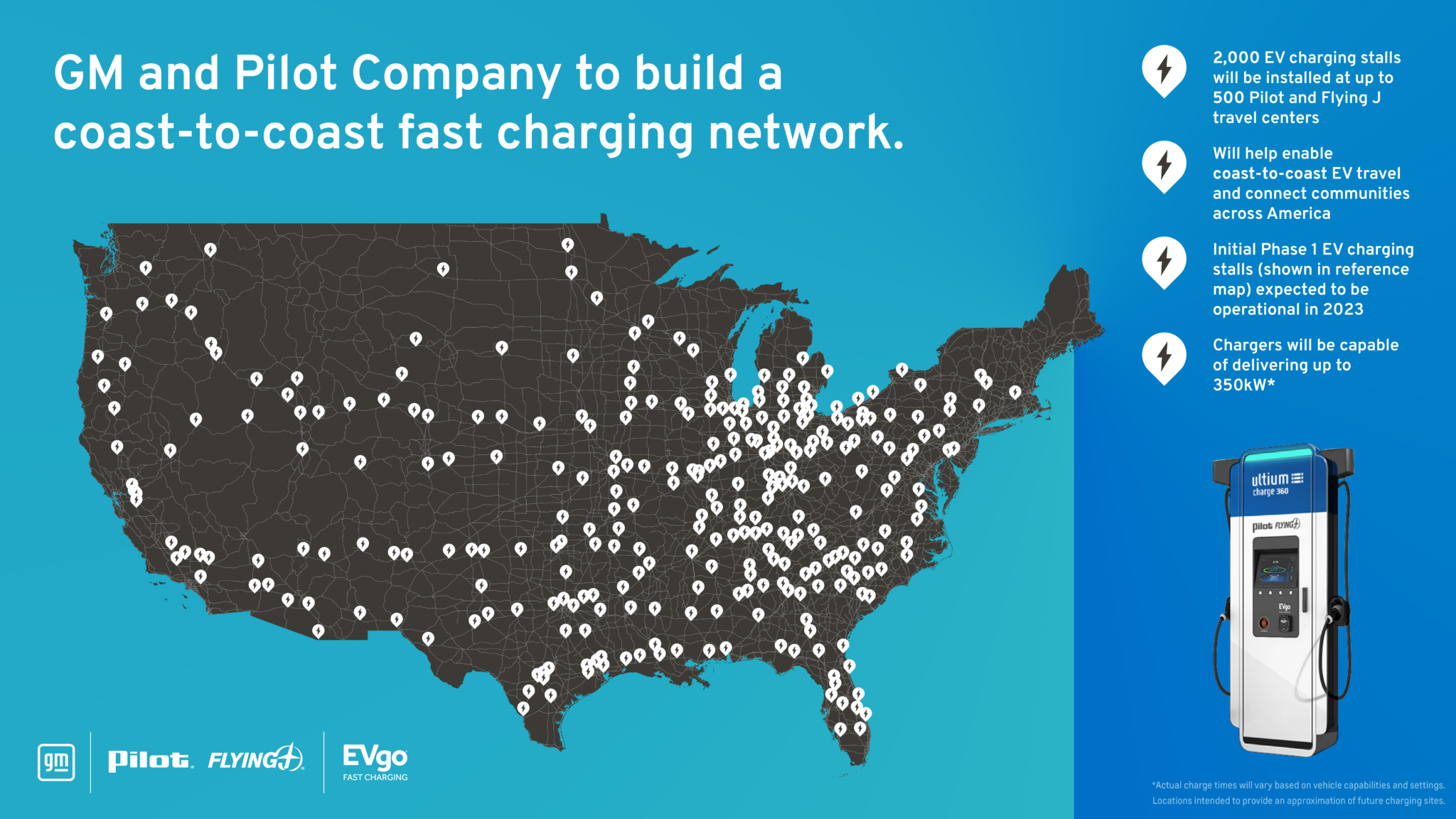 Pilot Co And Gm Plan Coast To Coast Fast Charging Network Freightwaves