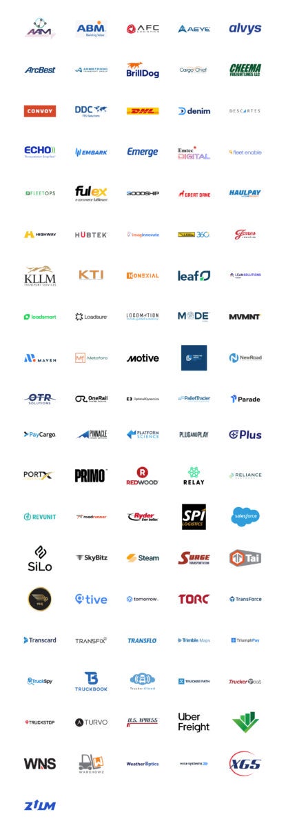 Companies attending F3: Future of Freight Festival