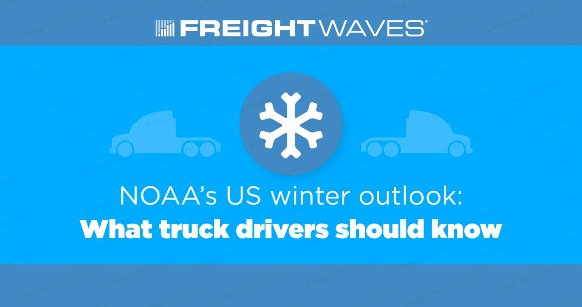 Daily Infographic: NOAA’s US winter outlook: What truck drivers should ...