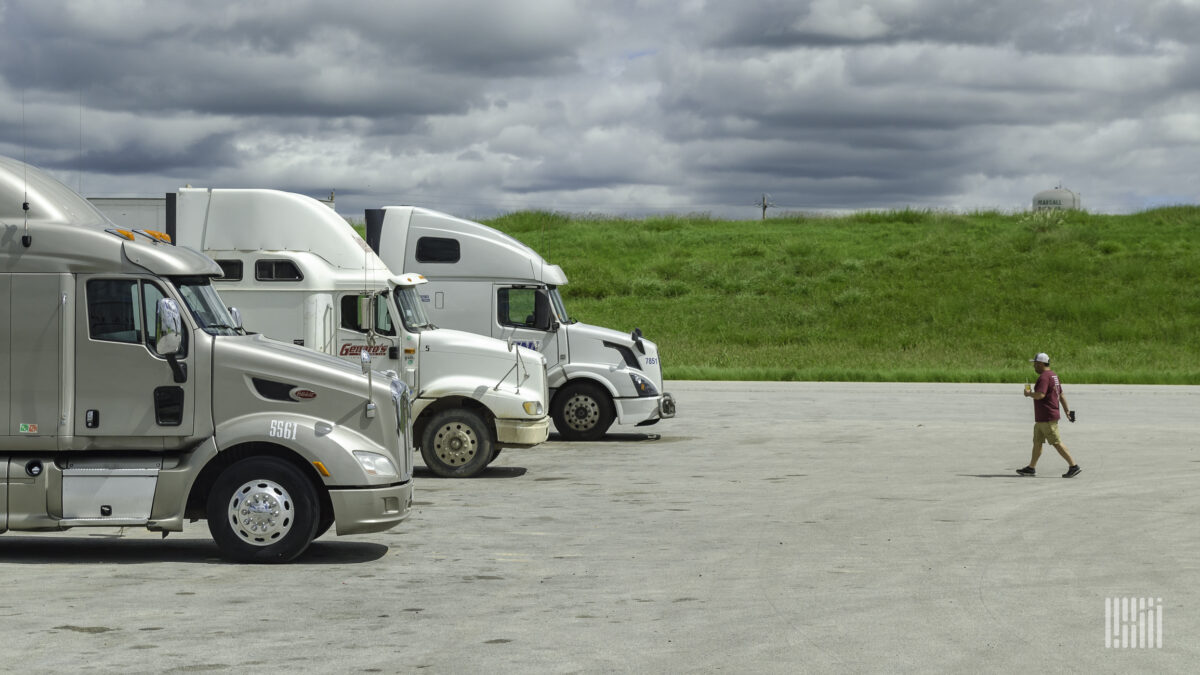 Woman truck driver takes home Prime truck and accessories