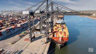 MSC Jeanne container ship at Port of Houston