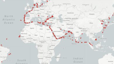 a map of Russian exports